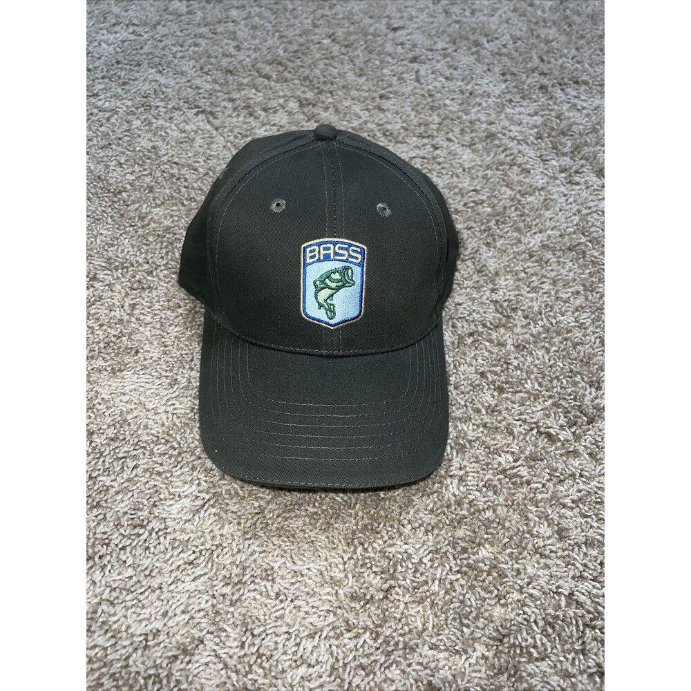 BASS 25th Anniversary Hat Cap Green Sportsman Society Fishing Vtg
